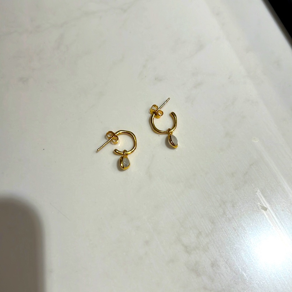 Missoma Mini Molten Stone Hoops